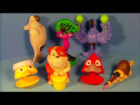 2014 BLUE SKY'S RIO 2 SET OF 6 BURGER KING KID'S MEAL MOVIE TOY'S VIDEO