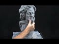 Sculpture demo - how to sculpt a portrait bust