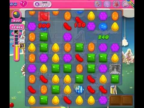 How to beat Candy Crush Saga Level 145 - 2 Stars - No Boosters - 27