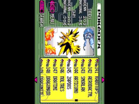 Pokemon Emerald 100% Complete Pokedex Save File - YouTube