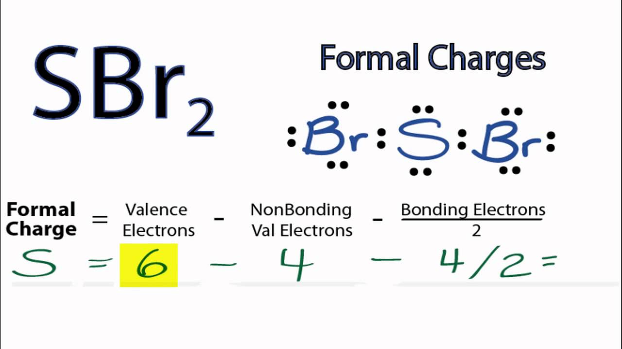 Calculating Sbr2 Formal Charges Calculating Formal Charges For Sbr2 Of Sebr...