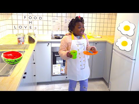 Toys AndFun sisters Pretend play cooking and shopping