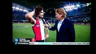 Worst Interview in AFL History Concussed Dylan Roberton "I don't know where I am"