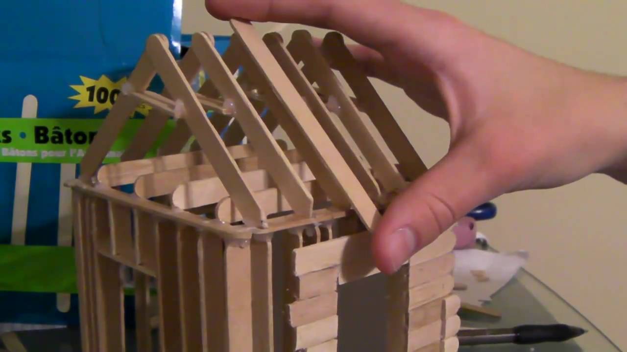 How to Build a House Out of Popsicle Sticks