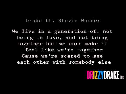 Drake ft. Stevie Wonder - Doing it wrong Lyrics [VIDEO]