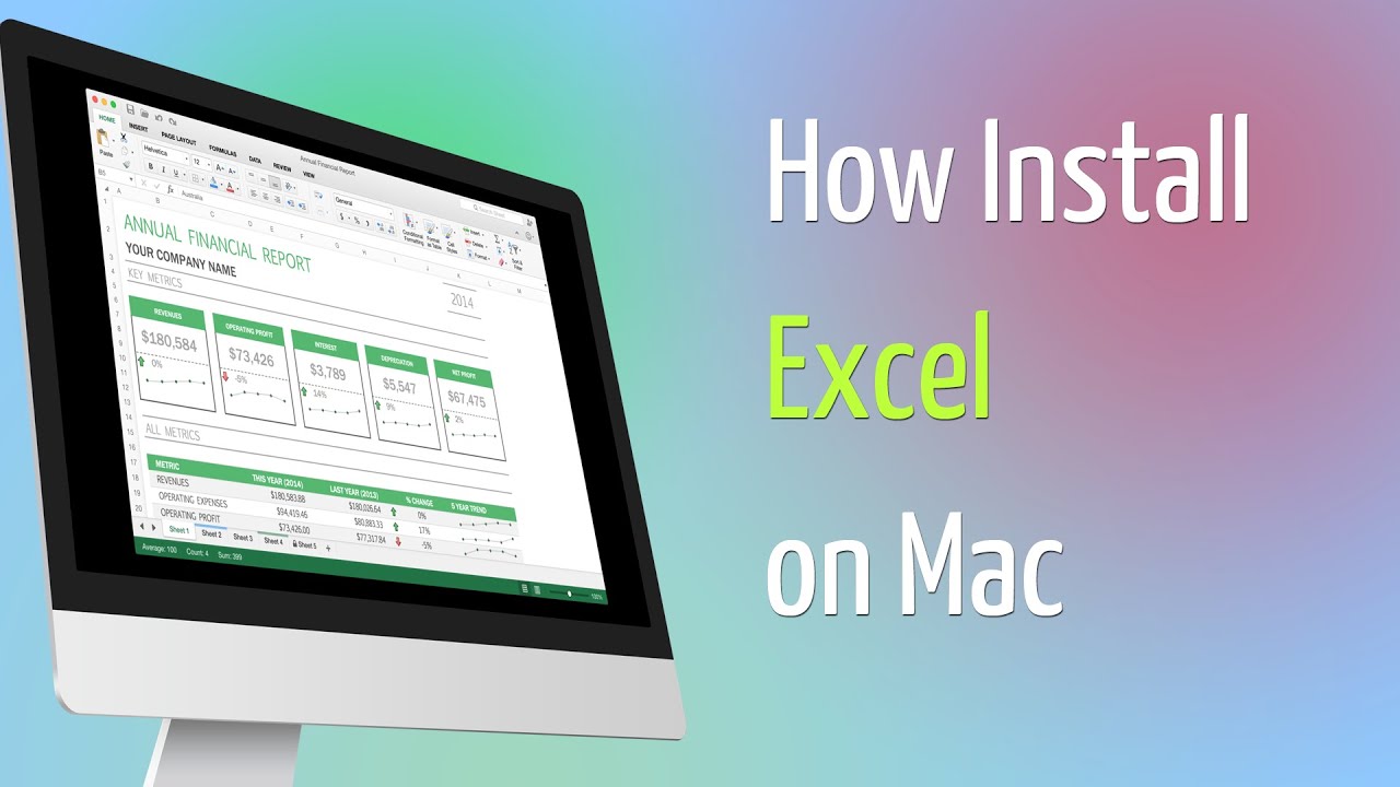 installing excel on mac