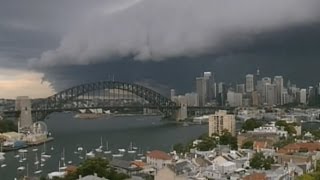 Sydney storm: Amazing timelapse of menacing clouds rolling in over the harbour