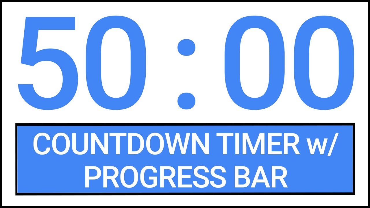 50 Minute Countdown Timer With Alarm (including 3 Recipes) .