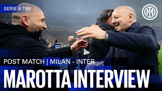 GIUSEPPE MAROTTA INTERVIEW | MILAN 1-2 INTER 🎙️⚫🔵??