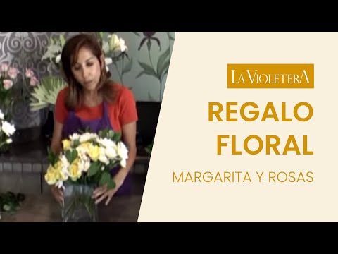 Como hacer un arreglo floral para obsequiar LA VIOLETERA