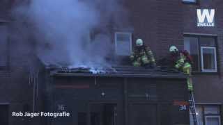 Woningbrand van Pallandtmarke Zwolle zuid