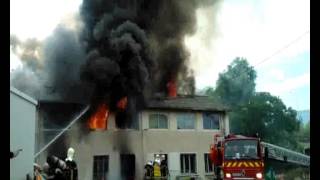 Violent incendie de bureaux à Chambéry