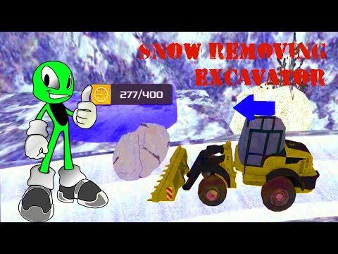 Video for kids fun snow game playing | Real Snow Excavator Simulator 2019 | How to play level 1-5