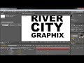 After Effects Tutorial: Kinetic Typography (Swinging, Drop Down, Y Rotation) -HD-