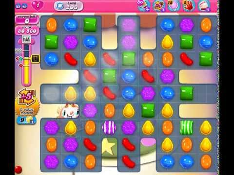 How to beat Candy Crush Saga Level 203 - 2 Stars - No Boosters - 81