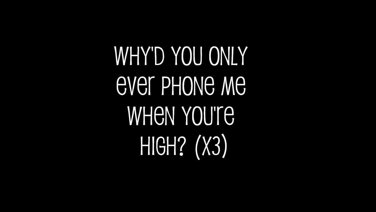 Arctic Monkeys - Why'd You Only Call Me When You're High Lyrics - YouTube