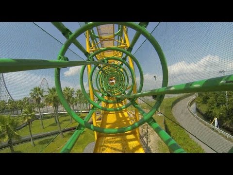 Ultra Twister Roller Coaster POV Nagashima Spaland Japan Togo...