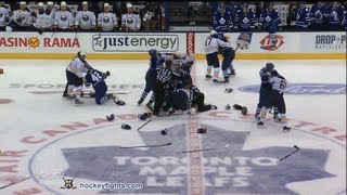 Buffalo Sabres vs Toronto Maple Leafs Brawl Sep 22, 2013