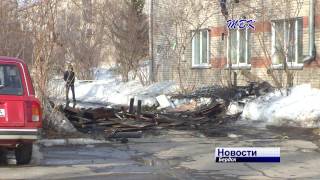 Сгорела комната на третьем этаже в одном из общежитий Бердска