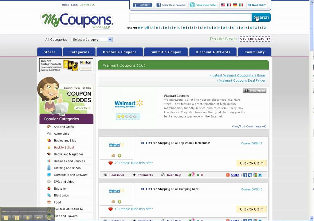 How to use coupons at walmart online