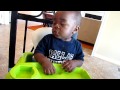 Funny Baby Falls Asleep But Continues to Eat