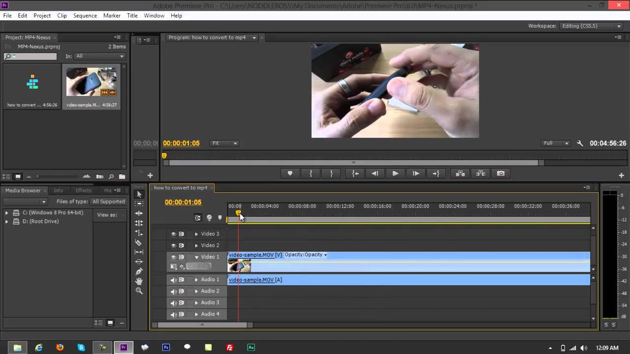Convert Videos to MP4 using Adobe Premiere Pro CS6 - YouTube