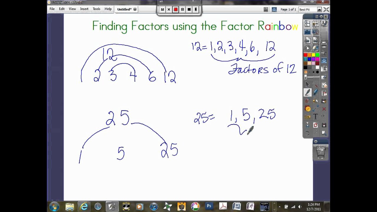 Finding Factors Using Factor Rainbow.avi - YouTube