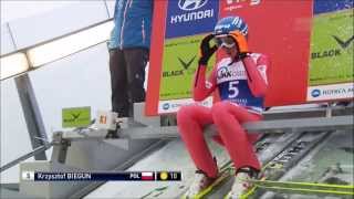 Krzysztof Biegun zwycięski skok Klingenthal 2013 (142,5 m)