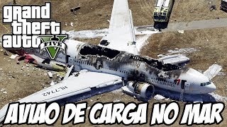 GTA V - Avião de Carga no fundo do mar MOD MAR SECO