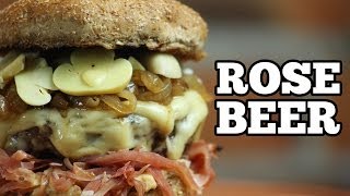 Rose Beer Burger -Hamburger de Fraldinha - Hamburguer Caseiro de Fraldinha -Sanduba Insano