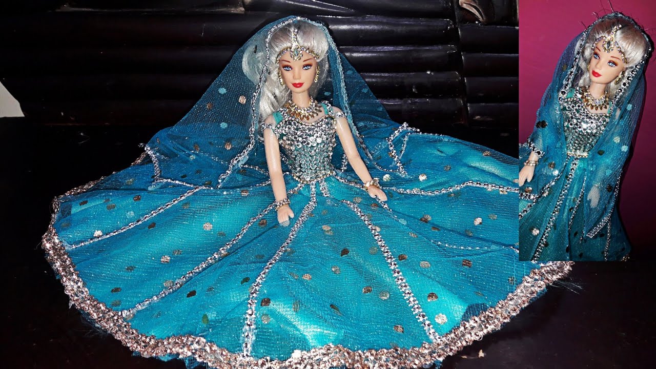 barbie doll lehenga design