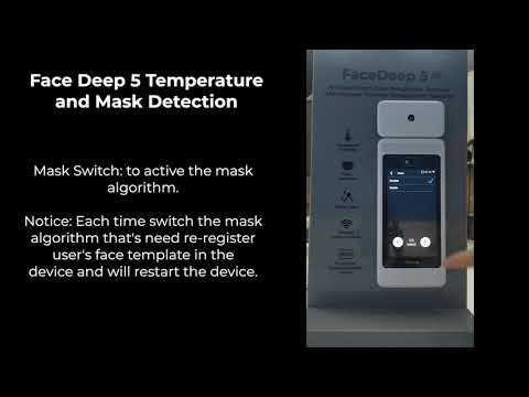 Anviz FaceDeep 5 IRT Tutorial per impostazione controllo soglia temperatura e gestione mascherina