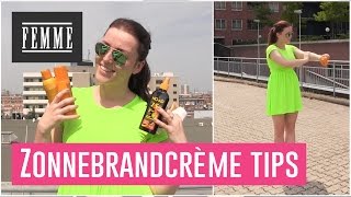 Zonnebrandcrème tips - FEMME