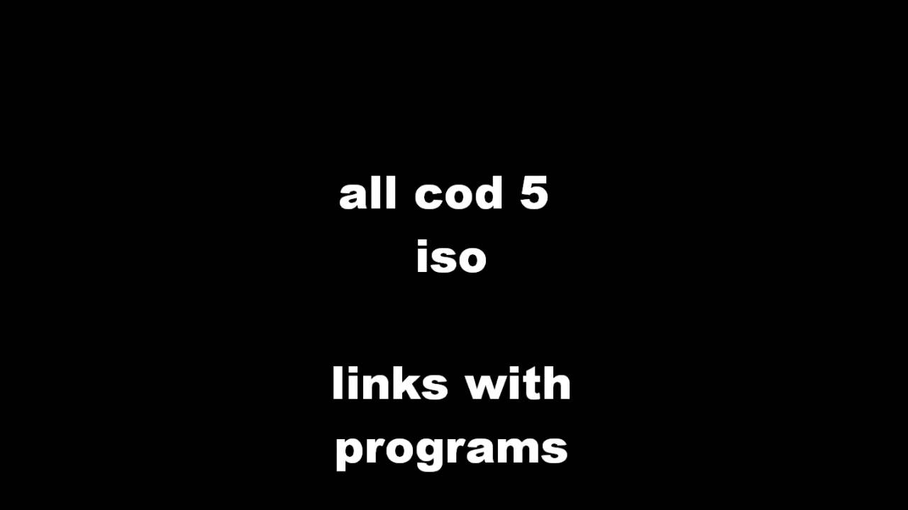 Cod WaW 7 PART ISO FILES WITH PROGRAMS DOWNLOAD - YouTube