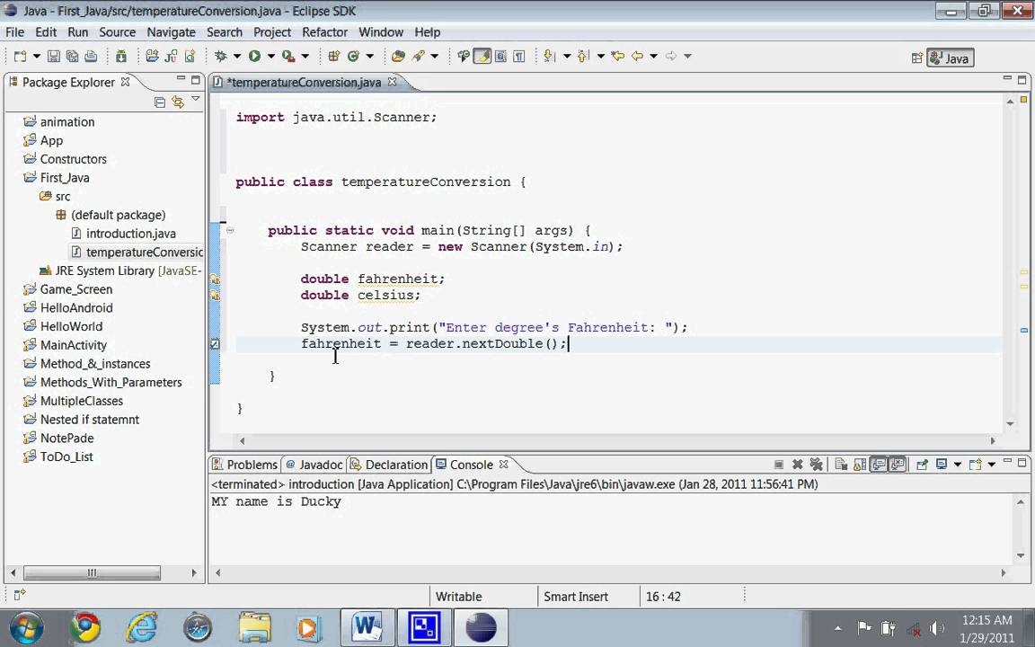 java temperature conversion program code