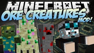 Minecraft | ORE CREATURES MOD! (Shiny New Agressive Mobs!) | Mod Showcase