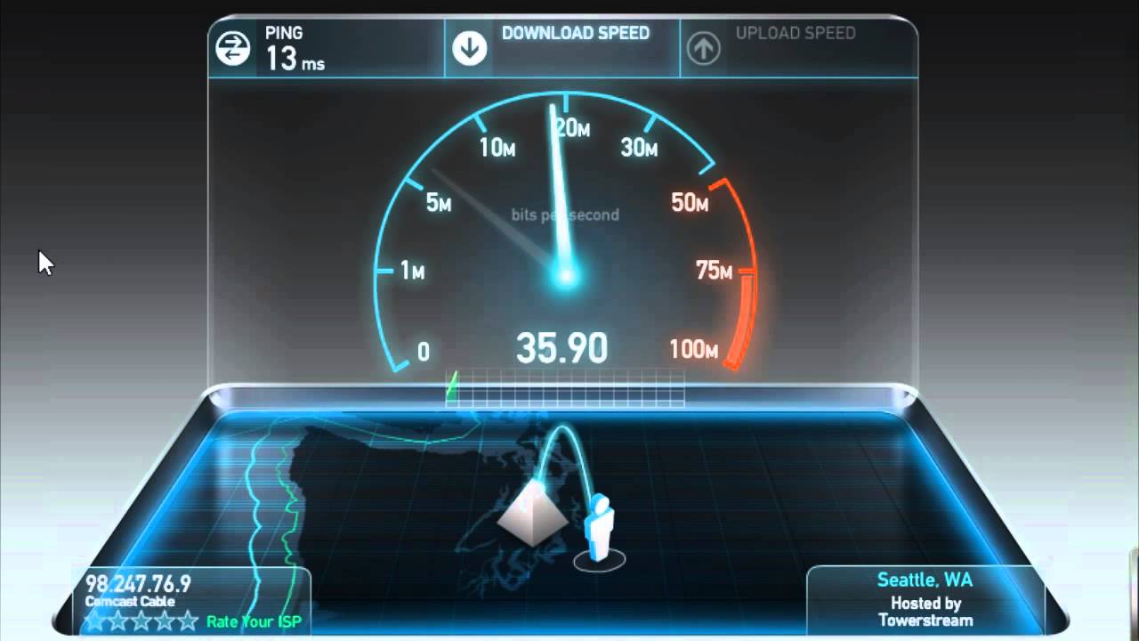 Comcast Blast - Internet Speed Test - YouTube