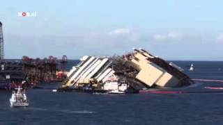 Costa Concordia salvage time-lapse