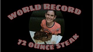 Tiny Woman DEMOLISHES 72 ounce steak and sets world record