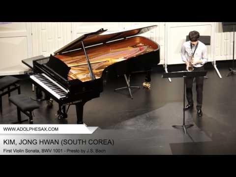 Dinant 2014 - Kim, Jong Hwan - First Violin Sonata, BWV 1001 - Presto by J.S. Bach