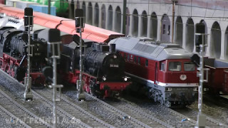 Die große Modellbahn in Spur 1 im Hamburg Museum vom Modelleisenbahn Hamburg e.V.