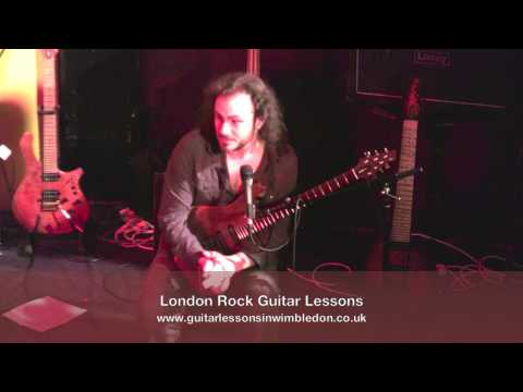 Alex Hutchings Guitar Clinic at Greg X Wimbledon School -Correct Guitar Posture