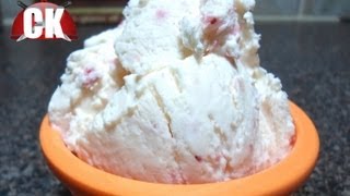 How to make Strawberry Ice Cream - Easy Cooking!