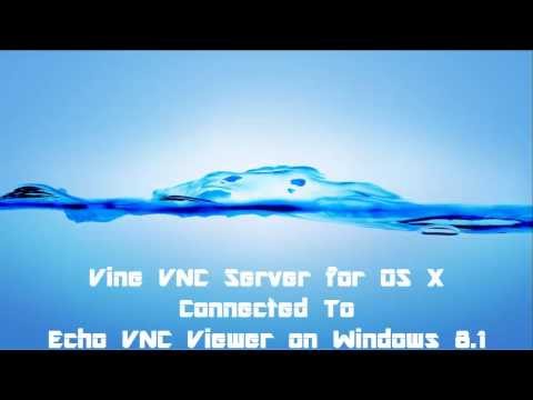 How to Remotely Connect to an OS X machine with Windows 8.1 and VNC