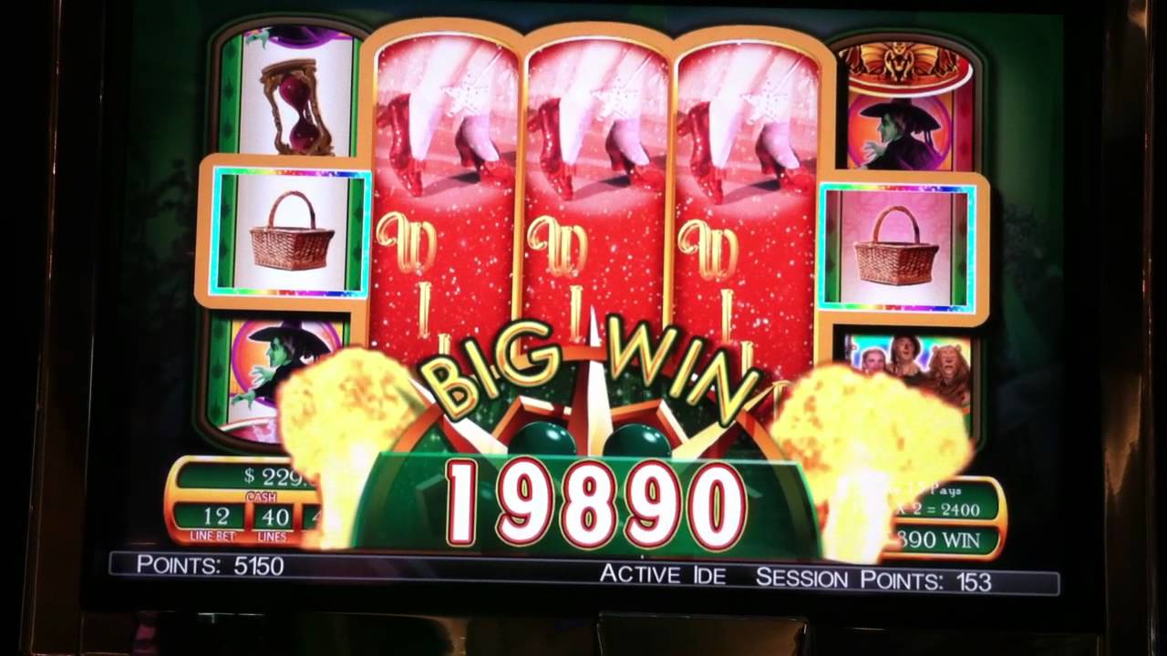 Wizard of oz slots big win