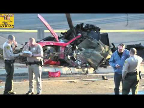 Paul Walker Dies car crash - Footage of Paul Horrible car Accident [Porsche crash] 11/30/2013
