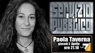 Paola Taverna (M5S): Servizio Pubblico "PD mente agli italiani"