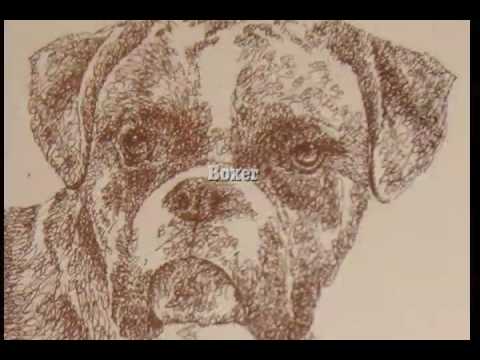 Stephen Kline draws dog art using only words Stephen Kline draws dog art using only words