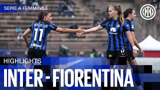 STOPPED AT THE FINAL BREATH | INTER 2-2 FIORENTINA | WOMEN HIGHLIGHTS | SERIE A 23/24 ⚫🔵🇮🇹???