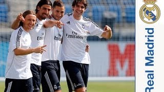 Ancelotti dirigió su primer entrenamiento en el Real Madrid